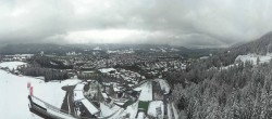 Archived image Webcam ski jumping area, Oberstdorf 13:00