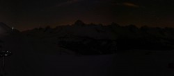 Archived image Webcam Grand Bornand Ski Resort: Top Station Maroly 23:00