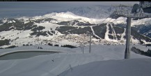 Archived image Webcam Les Saisies - Top station chairlift Bisanne 13:00