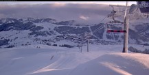 Archiv Foto Webcam Les Saisies - Bergstation Sessellift Bisanne 07:00