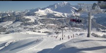 Archiv Foto Webcam Les Saisies - Bergstation Sessellift Bisanne 09:00