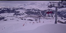 Archived image Webcam Les Saisies - Top station chairlift Bisanne 13:00