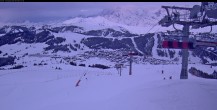 Archived image Webcam Les Saisies - Top station chairlift Bisanne 17:00