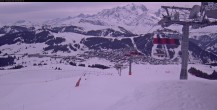 Archiv Foto Webcam Les Saisies - Bergstation Sessellift Bisanne 07:00