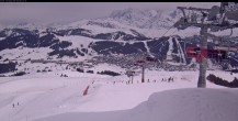 Archiv Foto Webcam Les Saisies - Bergstation Sessellift Bisanne 11:00