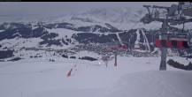 Archiv Foto Webcam Les Saisies - Bergstation Sessellift Bisanne 17:00