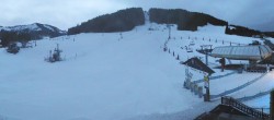 Archived image Webcam Notre Dame de Bellecombe - Base station chairlift Mont Rond 06:00