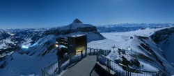 Archiv Foto Webcam Peak Walk Hängebrücke Glacier 3000 23:00