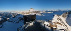 Archiv Foto Webcam Peak Walk Hängebrücke Glacier 3000 15:00