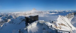 Archiv Foto Webcam Peak Walk Hängebrücke Glacier 3000 15:00