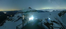 Archiv Foto Webcam Peak Walk Hängebrücke Glacier 3000 01:00