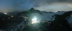Archiv Foto Webcam Peak Walk Hängebrücke Glacier 3000 23:00