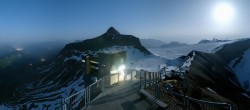 Archiv Foto Webcam Peak Walk Hängebrücke Glacier 3000 01:00
