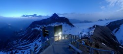 Archiv Foto Webcam Peak Walk Hängebrücke Glacier 3000 03:00