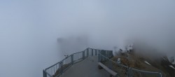 Archiv Foto Webcam Peak Walk Hängebrücke Glacier 3000 17:00