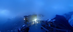 Archiv Foto Webcam Peak Walk Hängebrücke Glacier 3000 03:00