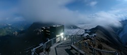 Archiv Foto Webcam Peak Walk Hängebrücke Glacier 3000 01:00