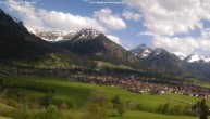 Archiv Foto Webcam Blick von der Kurklinik auf Oberstdorf 15:00