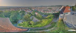 Archiv Foto Webcam Blick vom Schlossberg auf Graz 07:00