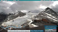 Archiv Foto Webcam Trincerone: Blick auf den Gletscher am Stilfser Joch 15:00