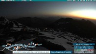 Archiv Foto Webcam Stilfserjoch: Blick vom Trincerone ins Tal 03:00