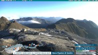 Archiv Foto Webcam Stilfserjoch: Blick vom Trincerone ins Tal 05:00