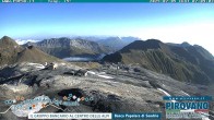 Archiv Foto Webcam Stilfserjoch: Blick vom Trincerone ins Tal 06:00