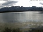 Archived image Webcam at Hopfen am See: Restaurant Fischerhütte 13:00