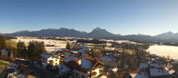 Archived image Webcam Hopfensee - View to Reutte-Hahnenkamm ski resort 13:00