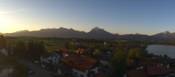 Archived image Webcam Hopfensee - View to Reutte-Hahnenkamm ski resort 05:00