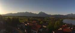 Archived image Webcam Hopfensee - View to Reutte-Hahnenkamm ski resort 06:00