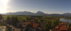 Archiv Foto Webcam Hopfensee - Blick Richtung Skigebiet Reutte-Hahnenkamm 07:00