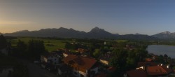 Archived image Webcam Hopfensee - View to Reutte-Hahnenkamm ski resort 05:00