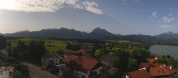 Archived image Webcam Hopfensee - View to Reutte-Hahnenkamm ski resort 07:00