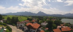 Archived image Webcam Hopfensee - View to Reutte-Hahnenkamm ski resort 11:00