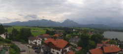 Archived image Webcam Hopfensee - View to Reutte-Hahnenkamm ski resort 13:00