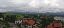 Archived image Webcam Hopfensee - View to Reutte-Hahnenkamm ski resort 09:00