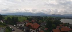 Archived image Webcam Hopfensee - View to Reutte-Hahnenkamm ski resort 13:00