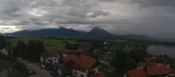 Archiv Foto Webcam Hopfensee - Blick Richtung Skigebiet Reutte-Hahnenkamm 06:00