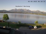 Archived image Webcam View from Seehotel Hartung to Hopfensee 06:00