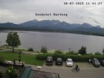 Archived image Webcam View from Seehotel Hartung to Hopfensee 11:00