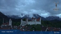 Archiv Foto Webcam Hohes Schloss in Füssen 02:00