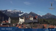 Archiv Foto Webcam Hohes Schloss in Füssen 10:00