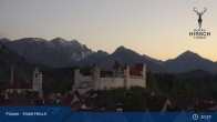 Archiv Foto Webcam Hohes Schloss in Füssen 02:00