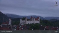 Archiv Foto Webcam Hohes Schloss in Füssen 04:00