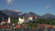 Archiv Foto Webcam Hohes Schloss in Füssen 08:00