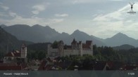 Archiv Foto Webcam Hohes Schloss in Füssen 16:00