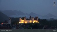 Archiv Foto Webcam Hohes Schloss in Füssen 20:00