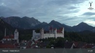 Archiv Foto Webcam Hohes Schloss in Füssen 02:00