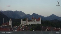 Archiv Foto Webcam Hohes Schloss in Füssen 04:00